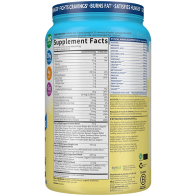 Garden of Life vegan vanilla protein, 2 lb. size