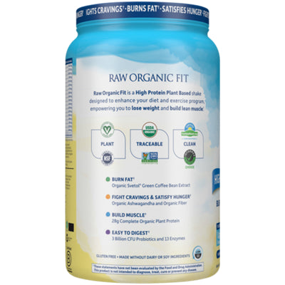 Raw Organic Fit high-protein vanilla powder, 20 servings