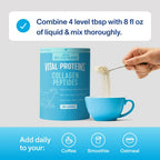 Unflavored collagen peptides with 28 servings