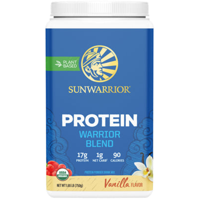 SunWarrior Blend vanilla vegan protein, 30 servings