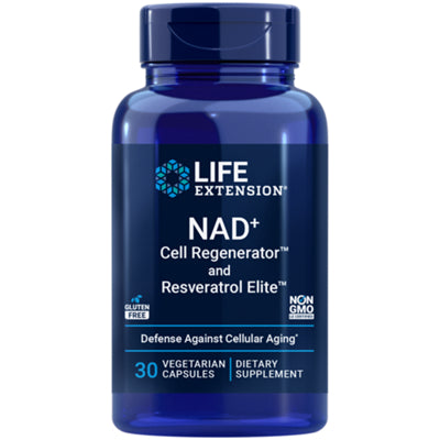 Life Extension NAD+ Cell Regenerator and Resveratrol supplement