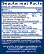 Life Extension NAD+ supplement with 30 vegetarian capsules