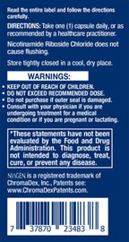 NAD+ Cell Regenerator formula featuring NIAGEN®