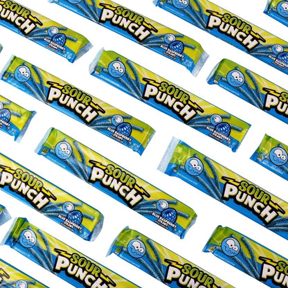 Sour Punch sour sugar coated blue raspberry straws
