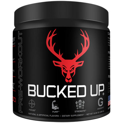 Bucked Up Blood Raz pre-workout powder