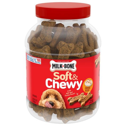 Milk-Bone soft and chewy chicken recipe dog snacks 37 oz