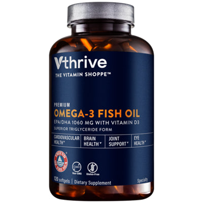 Vthrive premium omega-3 fish oil with vitamin D3