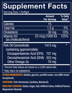 Vthrive omega-3 fish oil 120-softgel supplement
