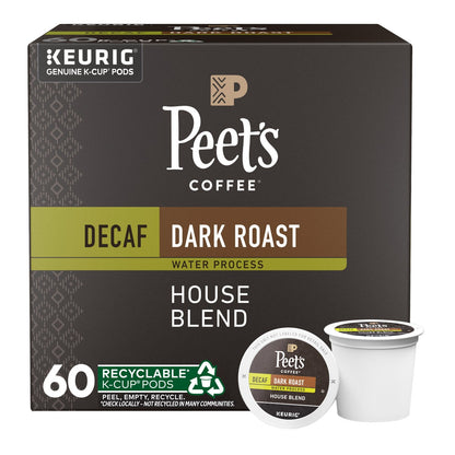 Peet's Coffee Decaf House Blend K-Cup coffee pods 60-count