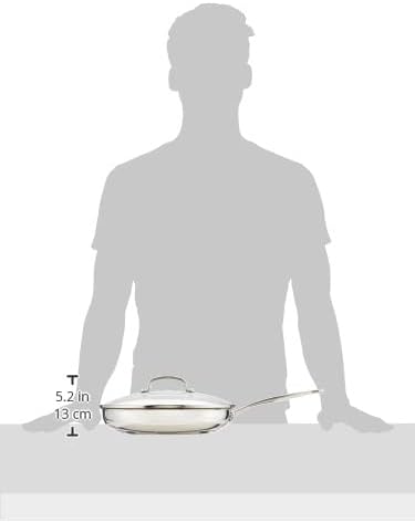 Cuisinart induction-ready skillet with mirror finish