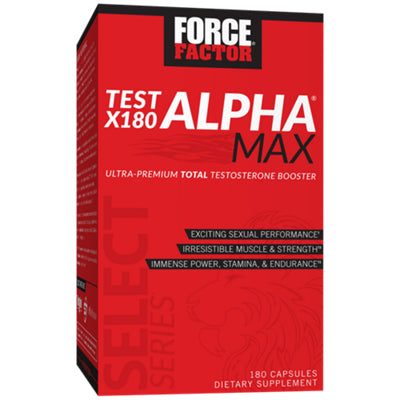 Force Factor Test X180 Alpha Max 180-capsule supplement
