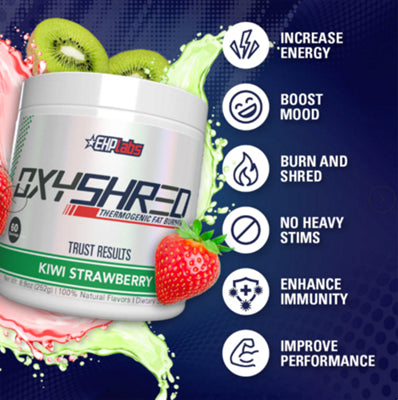 EHP Labs OxyShred Kiwi Strawberry 60-serving powder