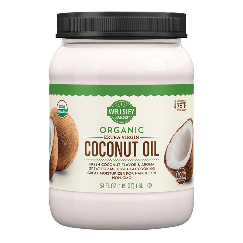 Wellsley Farms organic extra virgin coconut oil 54 oz jar