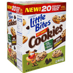 Portable pouch of mini chocolate chip cookies