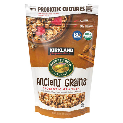 Kirkland Signature organic ancient grain granola 35.3 oz bag