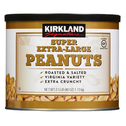 Kirkland Signature super extra-large peanuts 2.5 lbs bag