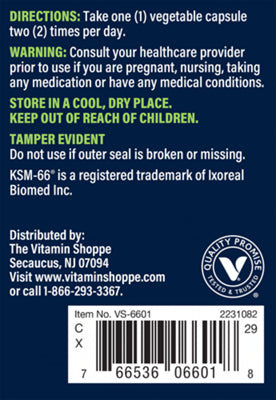 KSM-66 full-spectrum ashwagandha extract by Vthrive