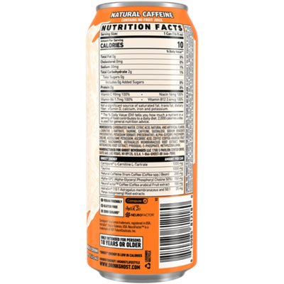 Zero sugar GHOST Energy 16 oz can