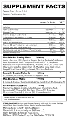 OxyShred Non-Stim Strawberry Sunrise 10.8 oz. container