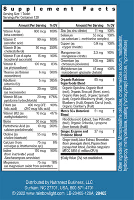 Men's One 50+ multivitamin with saw palmetto, lycopene, and probiotics