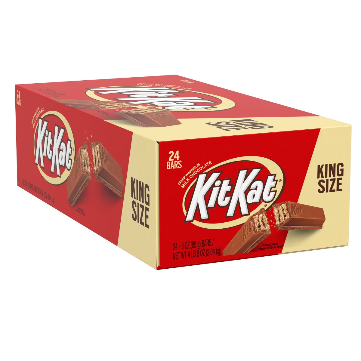 King size Kit Kat bars in 3 oz packaging