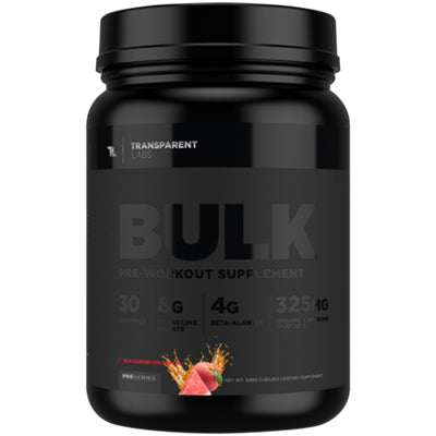 Transparent Labs Bulk Black Watermelon Peach pre-workout