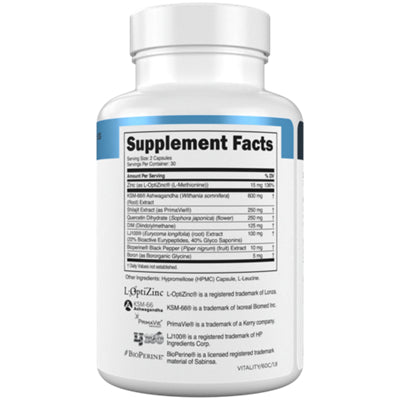 Vitality by Transparent Labs capsule supplement
