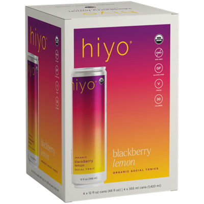 Hiyo Inc blackberry lemon functional seltzer can