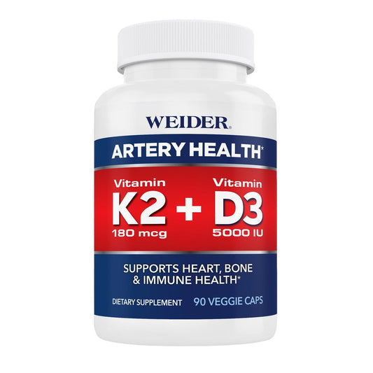 Weider Artery Health K2 plus D3 veggie capsules
