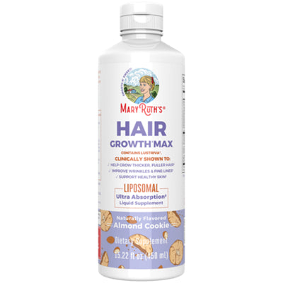 MARYRUTH'S Hair Growth Max liposomal liquid in almond cookie flavor