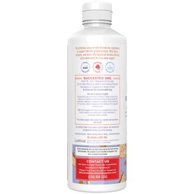 Almond cookie Hair Growth Max liquid supplement, 30 servings