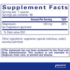 Pure Encapsulations magnesium glycinate capsule supplement