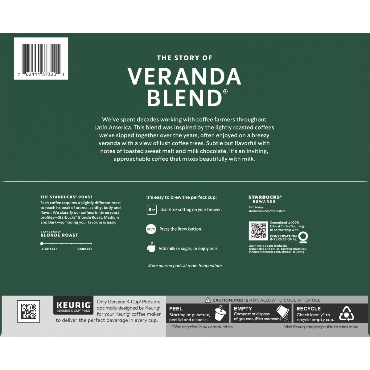 Veranda Blend K-Cups with smooth toasted malt flavor