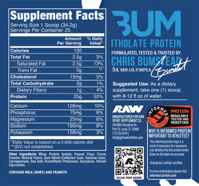 RAW Milk and Cookies whey protein powder, 1.8-pound container