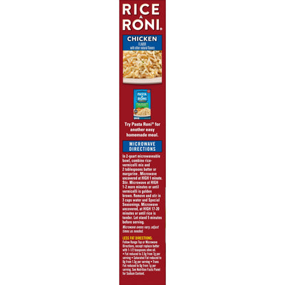 Rice-A-Roni shelf-stable rice and vermicelli
