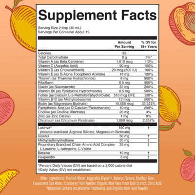 MARYRUTH'S peach mango liquid multivitamin for women