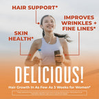 Peach mango multivitamin with Lustriva for hair and skin support