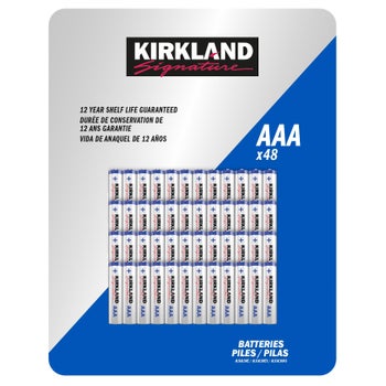 Bulk pack of Kirkland Signature AAA household batteries