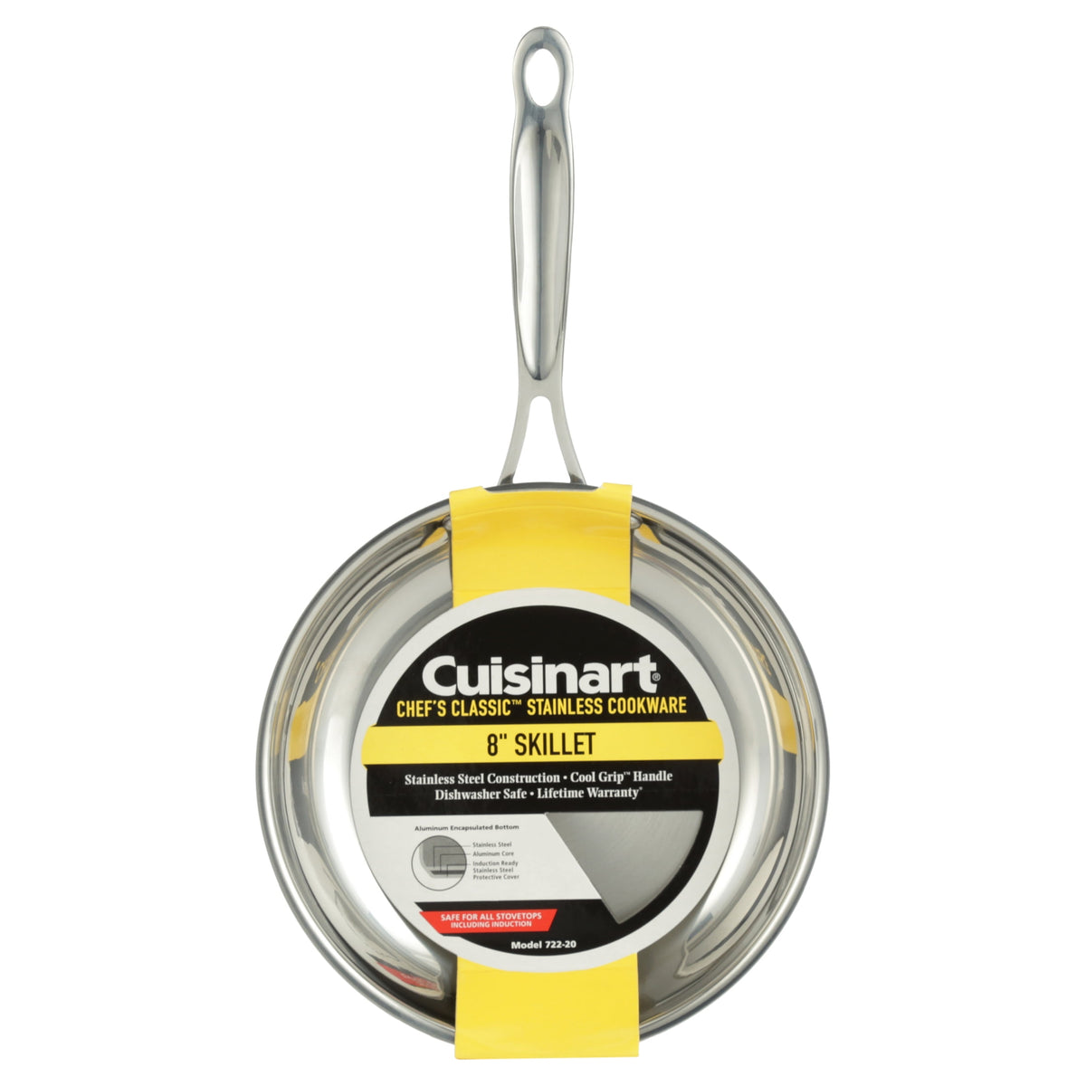Cuisinart stainless steel skillet for sautéing and frying