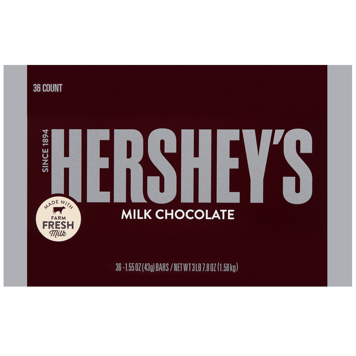 Bulk pack of Hershey's milk chocolate bars