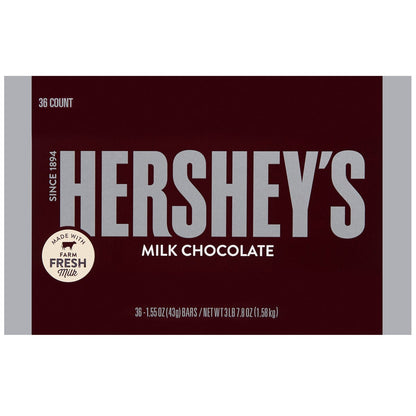 Bulk pack of Hershey's milk chocolate bars