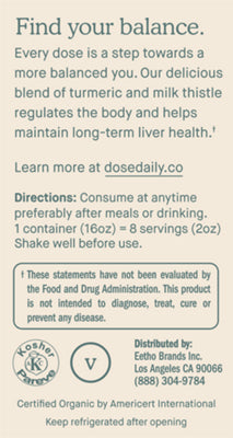 Orange and ginger liver support beverage