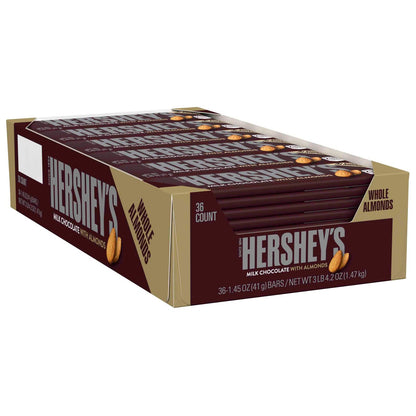 Hershey's milk chocolate with almonds 36-count bars