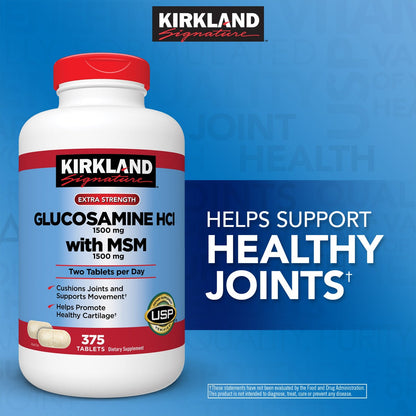 Kirkland Signature joint support supplement front label