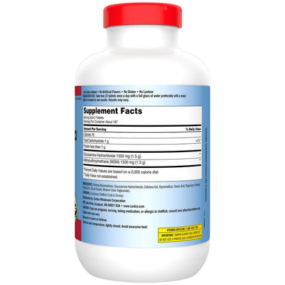 Kirkland Signature glucosamine MSM supplement packaging