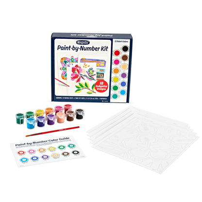 Crayola painting kit with 20 ready-to-paint templates