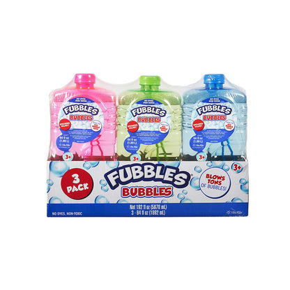 Fubbles Bubbles 64 oz bubble bottle with wand
