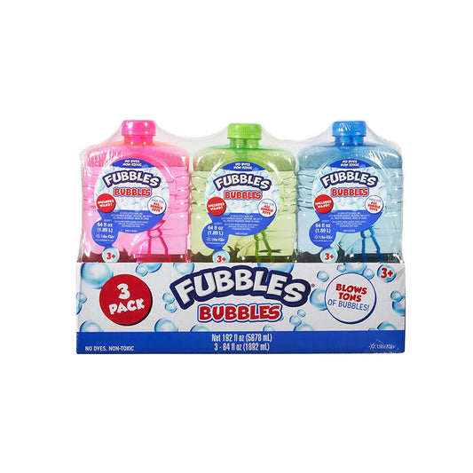 Fubbles Bubbles 64 oz bubble bottle with wand