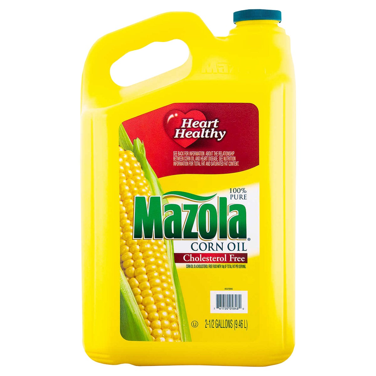 Mazola 2.5 gallon corn oil container