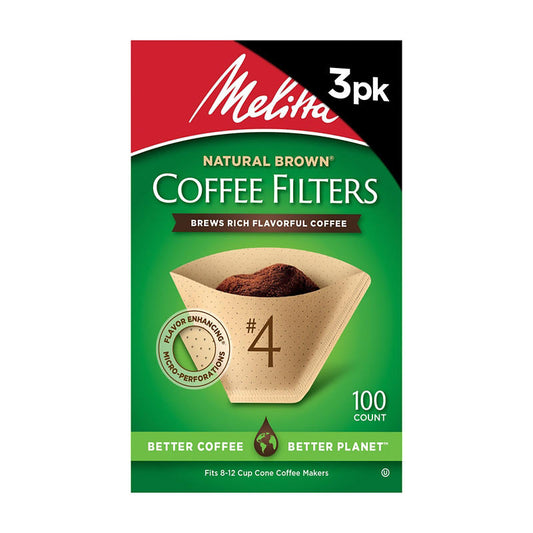 Melitta #4 cone coffee filters 300 count